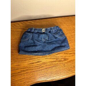 Build A Bear Workshop Blue Jean Denim Skirt babw